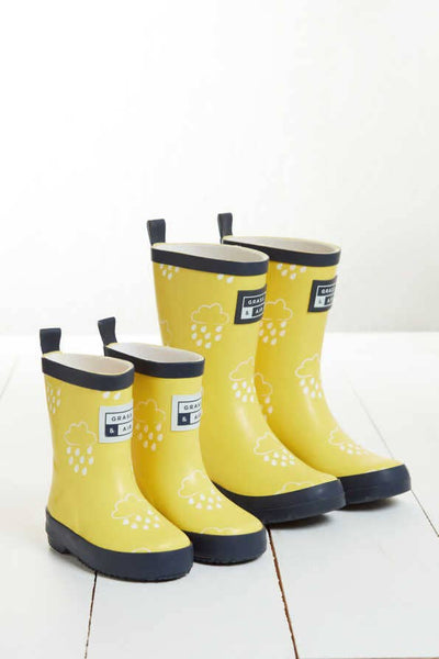 Kids Yellow Colour Changing Wellies