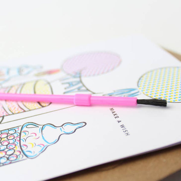 Sweet Table Paint With Water Birthday Card