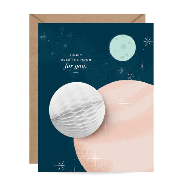 Over The Moon Congratulations Pop-up Card