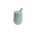 EZPZ Mini Cup and Straw Training System packaging, showing a green silicone mini cup with a straw.