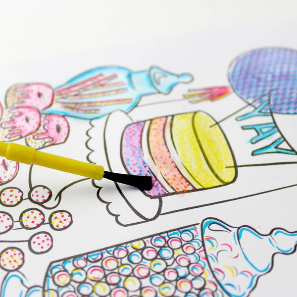 Sweet Table Paint With Water Birthday Card