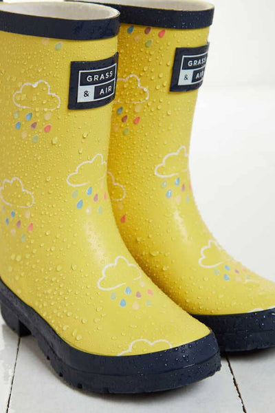 Kids Yellow Colour Changing Wellies